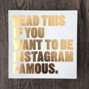 INSTAGRAM FAMOUS BOOK!